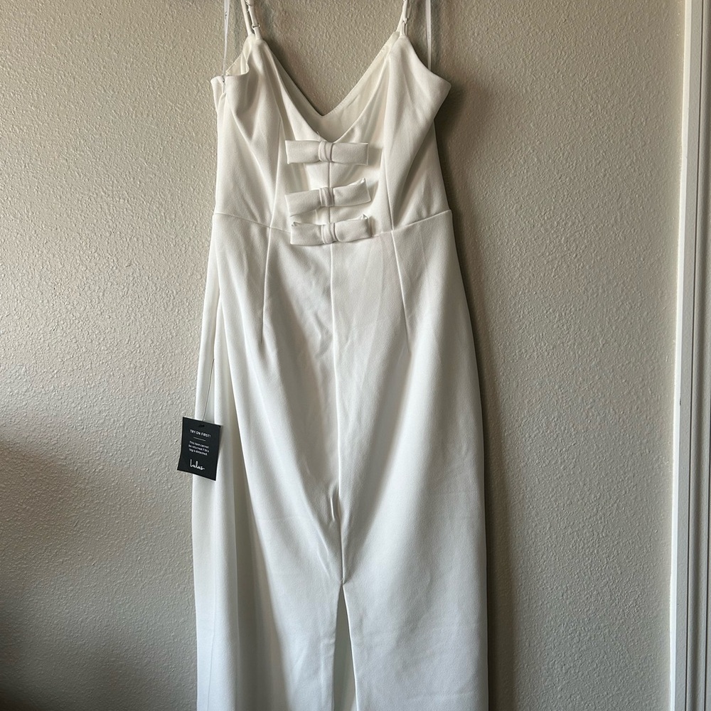 Lulus Elegant White Sleeveless Dress